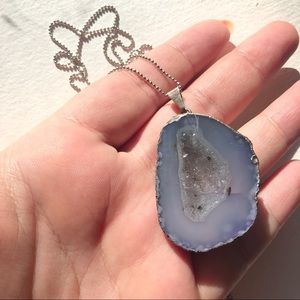 Authentic Natural Amethyst and Silver Necklace